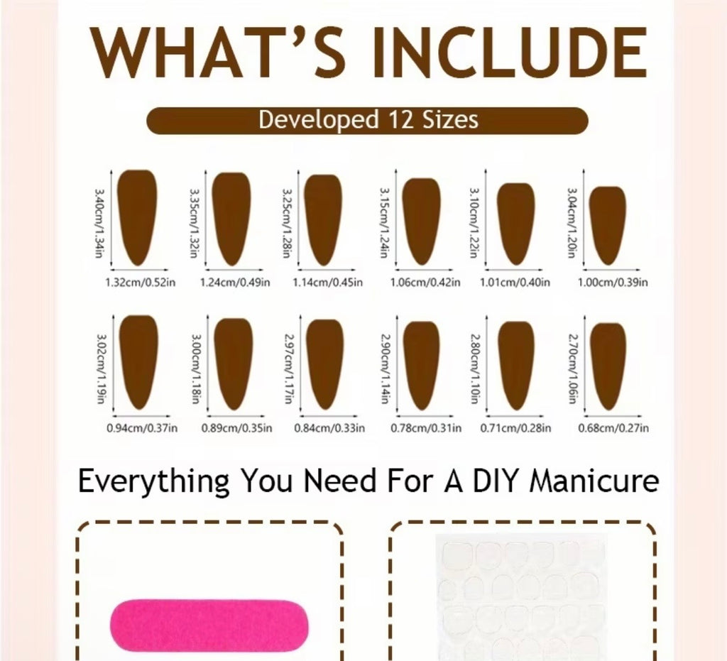 Leopard Press on Nails Long Stiletto/Almond Acrylic Nails