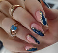 Blue And Golden Striped Design