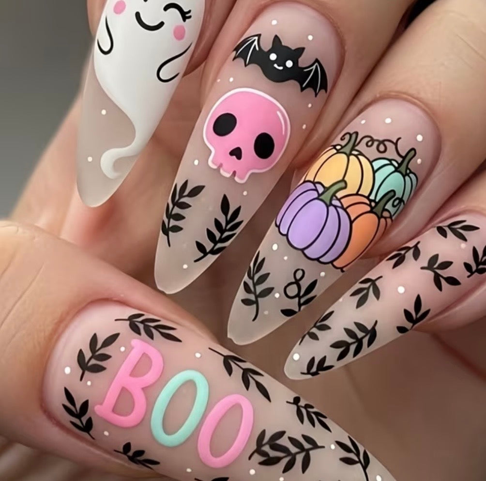 🎃 BOO Halloween Press-On Nails