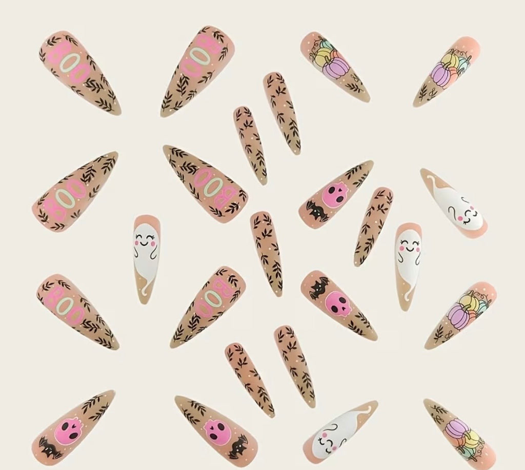 🎃 BOO Halloween Press-On Nails