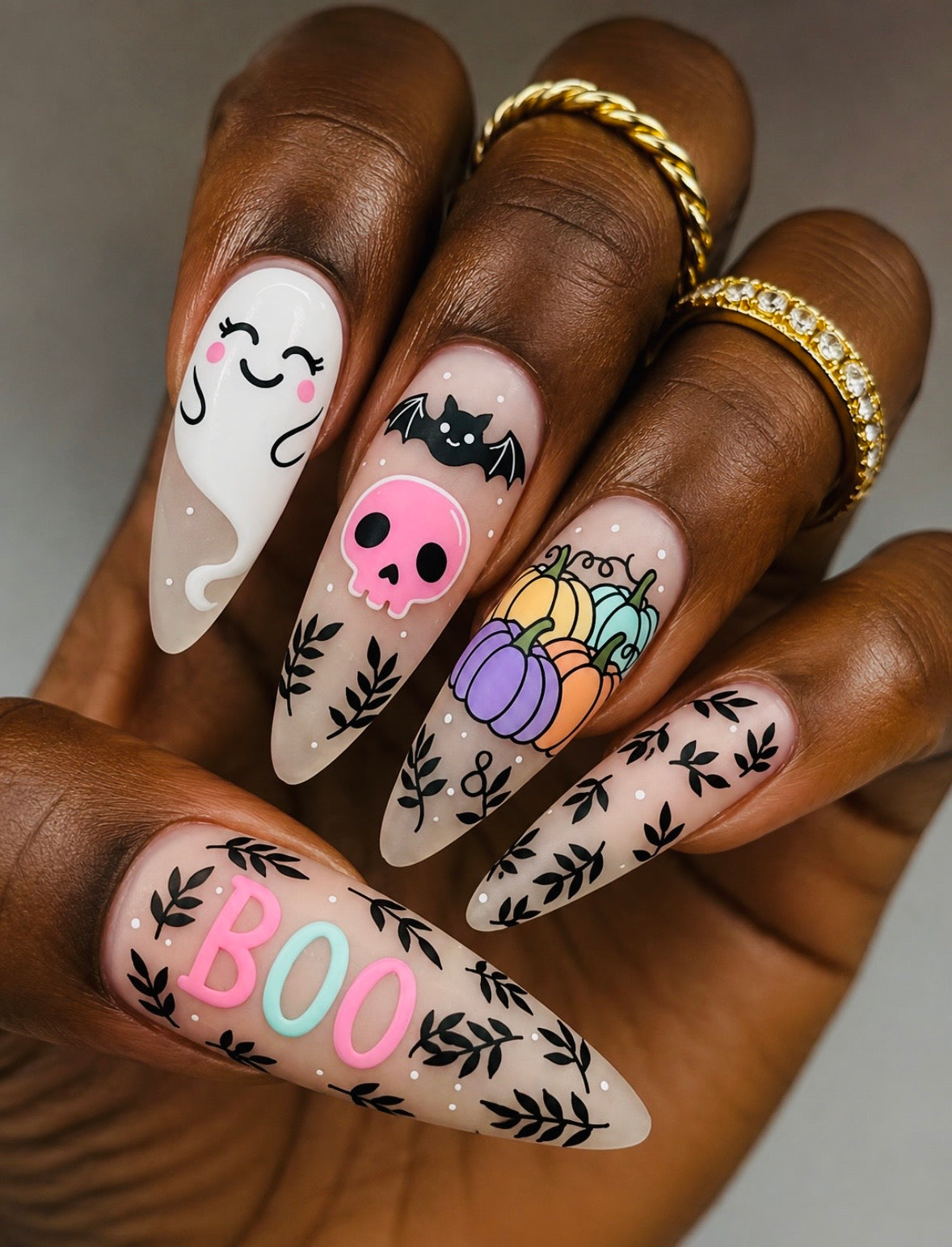🎃 BOO Halloween Press-On Nails